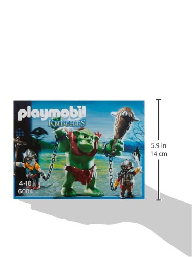 PLAYMOBIL Caballeros - Trol Gigante con Luchadores, playset (6004)