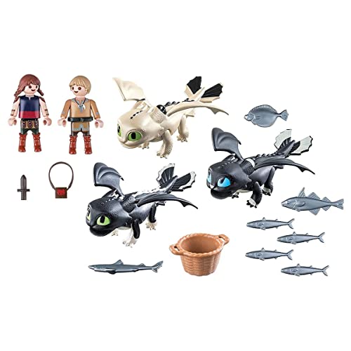 Playmobil Niños Vikingos con bebés dragón - como Entrenar A Tu Dragón 70457