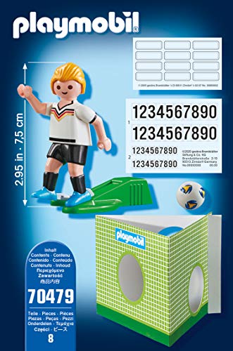 PLAYMOBIL- Sports & Action Jugador de Fútbol, Alemania, Multicolor (70479)