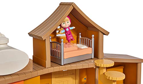 Playset Gran Casa del Oso de Masha y el Oso con 2 figuras y accesorios (Simba 9301032)