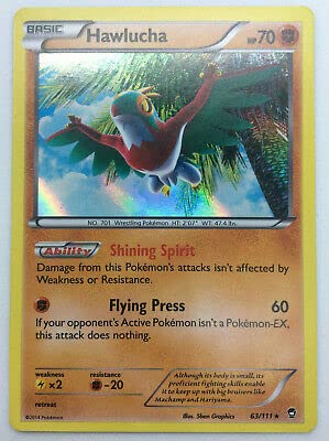 Pokemon Hawlucha - 63/111 - Holo Rare XY: Puños furiosos solteros