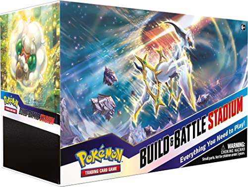 Pokémon , Pokémon TCG: Espada y Escudo 9 Estrellas Brillantes Construir y Batalla Estadio, Juego de Cartas, 6 Años, 2 Jugadores, 10 Minutos Tiempo de Juego