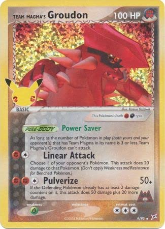 Pokemon Single Card TEAM MAGMA'S GROUDON Celebraciones CLÁSICA COLECCIÓN