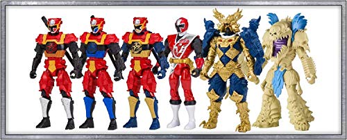 Power Rangers Super Ninja Steel Epic Hero Figura de acción de 6 unidades con Red Ranger