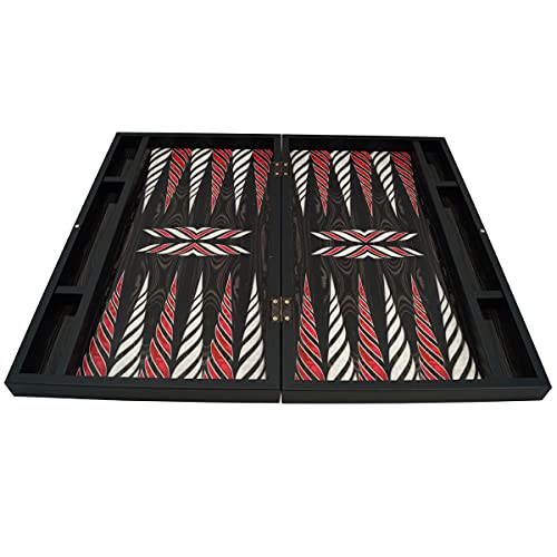 PrimoLiving Deluxe - Juego de backgammon (madera, tamaño XXL, 57 x 48,5 cm)