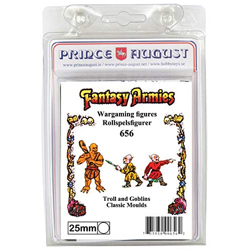 Prince August Hobby PA656 - Molde de fundición (3 unidades, 25 mm), diseño de trol y duendes