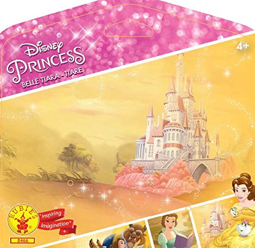 Princesas Disney - Tiara de Bella, color amarillo, Talla única (Rubie's 8466)