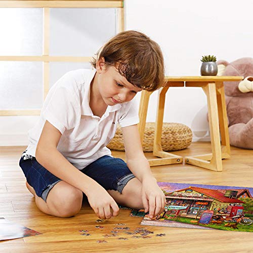 Puzle de 1000 Piezas, Puzzle para Adultos, Impossible Rompecabezas, Colorido Juego de Habilidad para Toda la Familia, Puzzle para Adultos a Partir de 14 años de Negocio alimentario.…