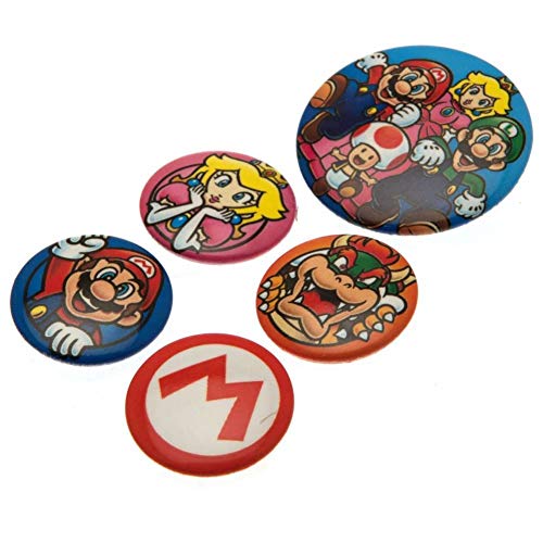 Pyramid International - Insignia de Super Mario, multicolor, 10 x 12,5 x 1,3 cm, BP80440