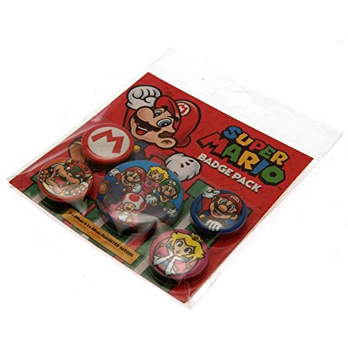 Pyramid International - Insignia de Super Mario, multicolor, 10 x 12,5 x 1,3 cm, BP80440