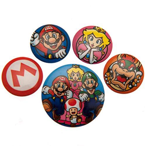 Pyramid International - Insignia de Super Mario, multicolor, 10 x 12,5 x 1,3 cm, BP80440