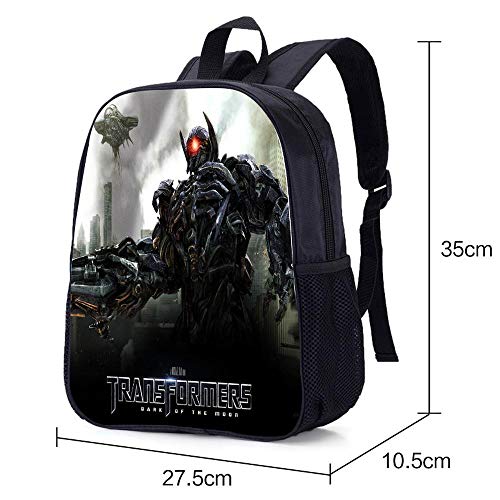 QAQQQ Mochilas 3D Transformers Imprimir Escuela Mochila Los Bolsos para Los Niños Niñas D-OneSize