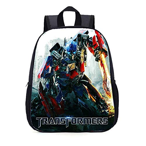 QAQQQ Mochilas 3D Transformers Imprimir Escuela Mochila Los Bolsos para Los Niños Niñas D-OneSize