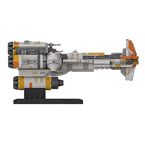 QLJBFU Kit de Modelo de fragata de Bloques de sujeción de Ciencia ficción, Mould King MOC-71412,1614Bloques de sujeción de corbeta lightmaker de Cabeza de Martillo de Mosaico Kit de Modelo de Nave