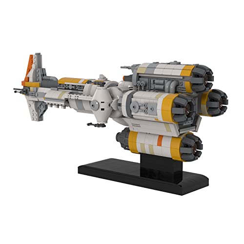 QLJBFU Kit de Modelo de fragata de Bloques de sujeción de Ciencia ficción, Mould King MOC-71412,1614Bloques de sujeción de corbeta lightmaker de Cabeza de Martillo de Mosaico Kit de Modelo de Nave