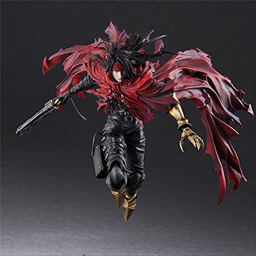 QWYU 30cm Final Fantasy Play Arts Figura de acción móvil Pa Vincent Valentine Modelo Juguetes