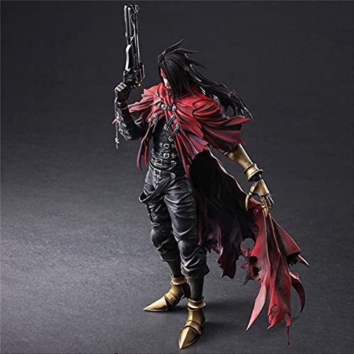 QWYU 30cm Final Fantasy Play Arts Figura de acción móvil Pa Vincent Valentine Modelo Juguetes