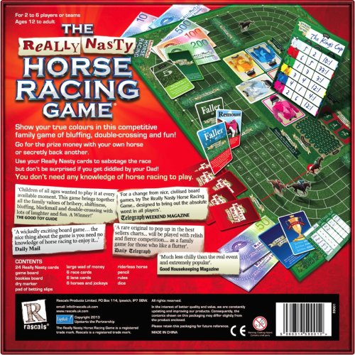 Rascals - The Really Nasty Horse Racing Game, juego de mesa de 2 a 6 jugadores (R9001) (importado de Inglaterra)