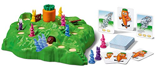 Ravensburger 21330 Funny Bunny Kids Age 4 Years and up-Un Divertido y rápido Juego Familiar Que Puedes Jugar más y más