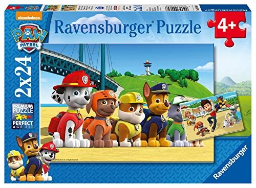 Ravensburger - Puzzle 2 x 24, Paw Patrol A (09064)