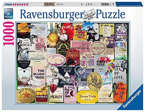 Ravensburger Puzzle, Puzzle 1000 Piezas, Etiquetas de Vino, Puzzles para Adultos, Puzzle Fantasy, Rompecabezas Ravensburger