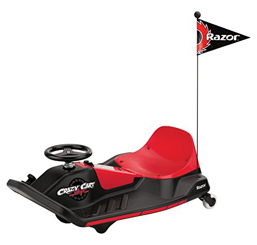 Razor Crazy Cart Shift Vehículo eléctrico, Juventud Unisex, Negro Rojo, Talla Única