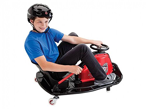 Razor Crazy Cart Vehículo eléctrico, niños, Negro, Talla Única