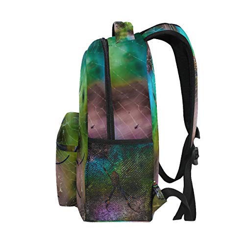 Red De Araña Colorida del Arte Mochila Infantiles para Niños Niñas Hombro Mochilas para Portátil De Viaje Mujeres Hombres