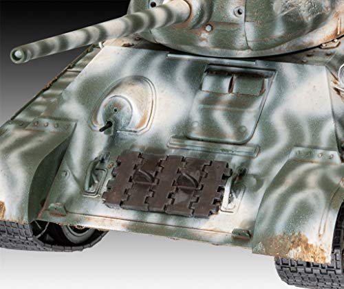 Revell - 03319 T-34/85 Tanque Ruso Kit de Modelo, Escala 1:35