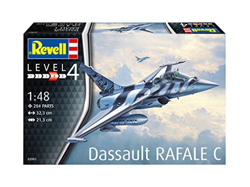 Revell - Maqueta de Dassault Aviation Rafale C, Kit Modelo, Escala 1: 48 (03901)