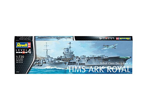 Revell Maqueta de HMS Ark Royal & Tribal Class Destroyer, Kit Modello, Escala 1:720 (5149) (05149), Royal: 34,3 cm 15,9 cm de Largo