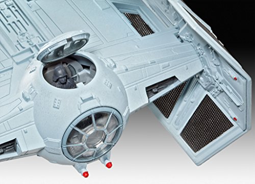 Revell Star Wars Juego Darth Vader 's Tie Figh en Kit Modelo con Base Accesorios, fácil Pegar y para pintarlas, Escala 1: 121 (63602), Largo 7.1 cm