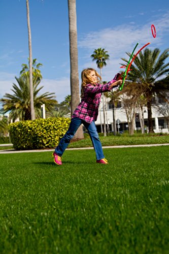 Ring Stix- Juego en Aire Libre Lanzador de aro, 35.8 x 4.3 x 2.5 (Fábrica de Juguetes 89104)