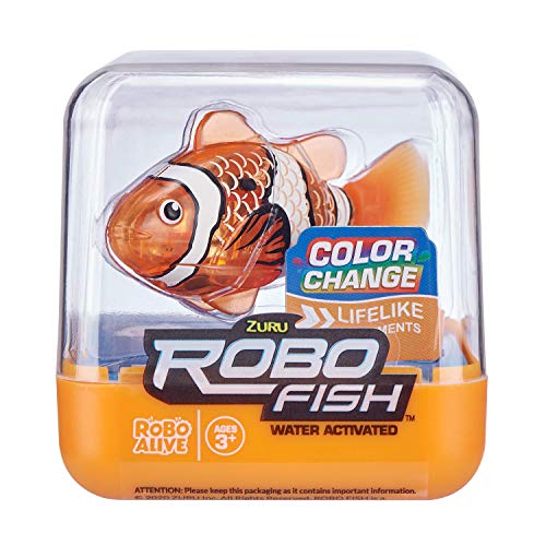 ROBO ALIVE Robo Fish, Color Naranja (Zuru 7125A)