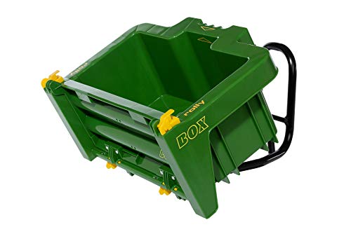 Rolly Toys RollyBox John Deere 408931-Remolque para Tractor a Pedal, Color Verde (RollyToys 408931)