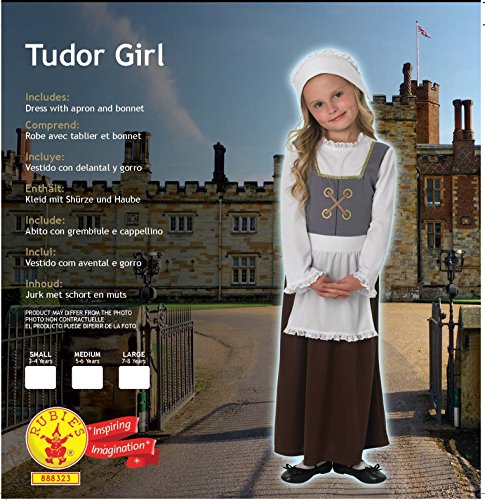 Rubies Disfraz oficial de Tudor para niña, talla M