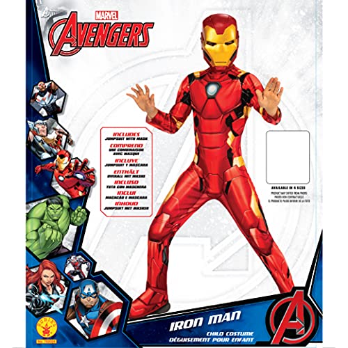 Rubies Disfraz oficial Marvel Iron Man, talla M- 7-8 años, I-702024M