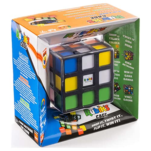 Rubik's- Cubo Rubik El Original, El Juego The Cage, Rompecabezas de Sequencias estratégicas de Ritmo Cerrado, 8+ 6062612 (Clementoni