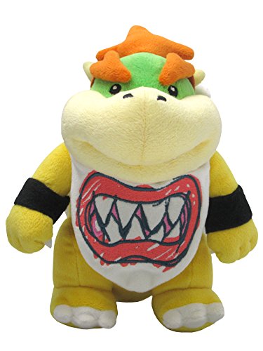 Sanei Super Mario All Star Collection 8" Bowser Jr. Plush, Small