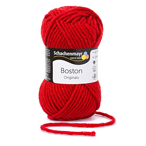 Schachenmayr Boston, 50G Weinrot Hilos para Tejer A Mano