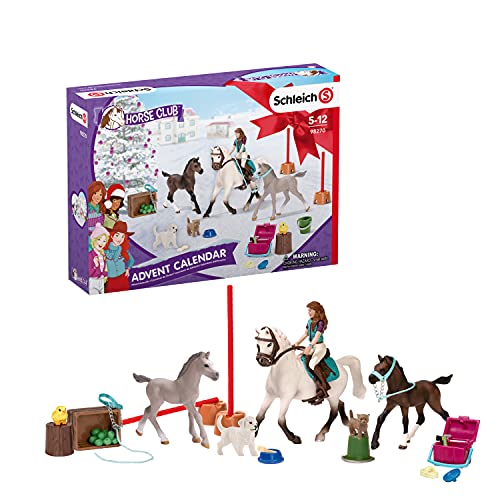 Schleich 98270 Playset - Calendario de Adviento Horse Club 2021 (Horse Club)