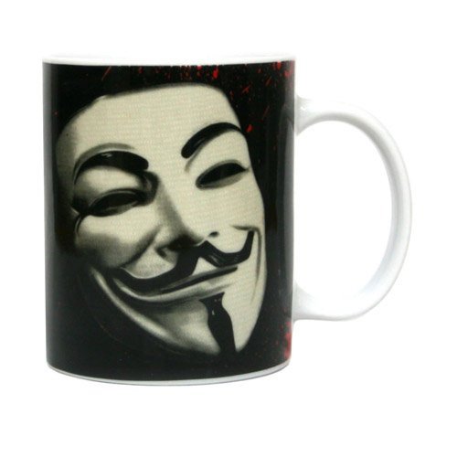 SD toys SDTWRN27542 - V de Vendetta, Mascara, Taza de cerámica (SDTWRN27542) - Taza Máscara Cerámica V de Vendetta