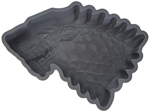 SD toys Stark Game of Thrones Molde Horno, Silicona, Gris, 27 x 30 x 7 cm