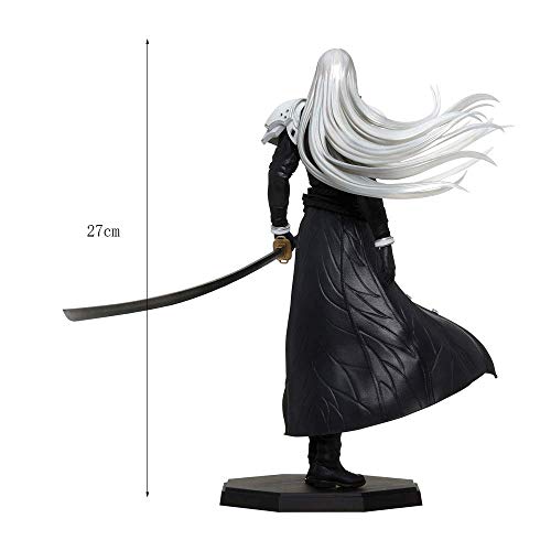 Sephiroth Figure, 10.6 pulgadas Final Fantasy VII Modelo de caracteres, Postura de pie, Muñecas estáticas de escritorio, Material de Material de PVC Figuras de chico (para colección de regalos)