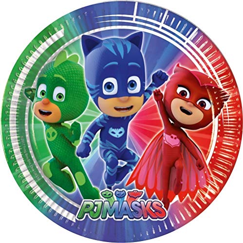 Set di accessori per Feste PJ Mask Pijamas héroes, 52 pezzi