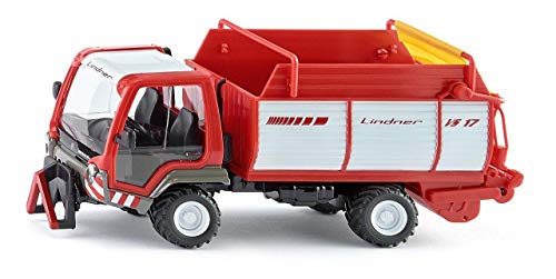 siku 3061, Vehículo multifuncional Lindner Unitrac con autocargador, 1:32, Metal/Plástico, Rojo, Multifuncional