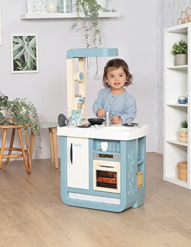 Smoby Cocina Bon appetit de Juguete, ollas, sartenes, Cubiertos, hornos, para niños a Partir de 3 años (310823), color carbón