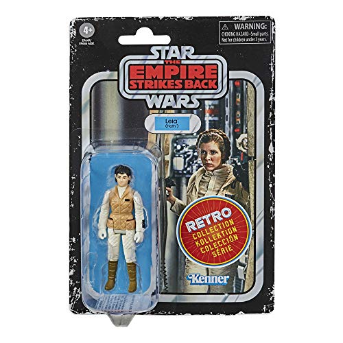 Star Wars Figura de Princesa Leia Organa (Hoth), de 9,5 cm, Escala de Star Wars: The Empire Strikes Back Figura, niños a Partir de 4 años