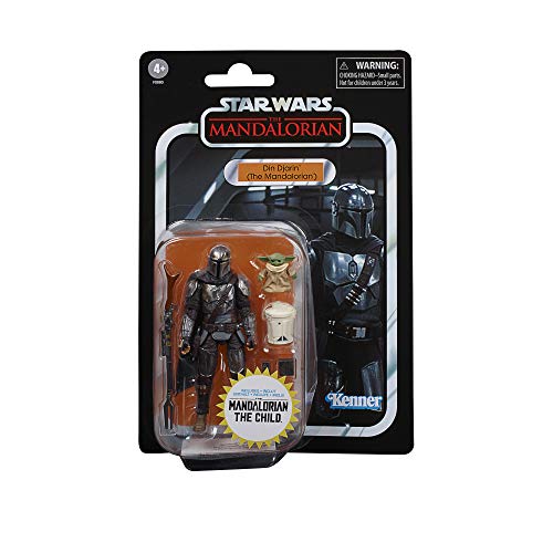 Star Wars Juguetes de DIN Djarin (el Mandaloriano) y el Niño The Vintage Collection, Figuras de acción de 9,5 cm para niños a Partir de 4 años