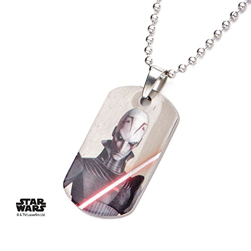 Star Wars Rebels Inquisidor Niños Dog Tag Colgante con Cadena